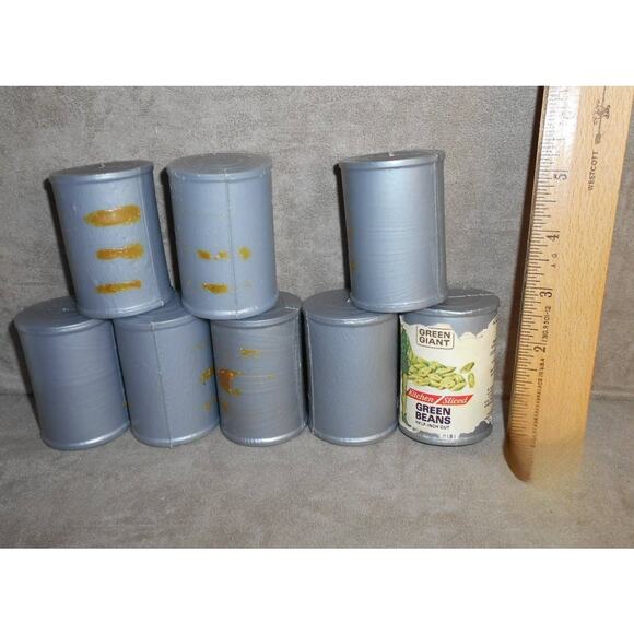 Plastic Play Food Lot: Bottles, Cans, Hot Dogs, Eggs, Cheese, Butter - Picture 7 of 9